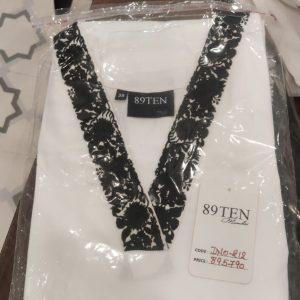 DNO 212 BW Coord Set Giza Cotton Satin Co-Set 212