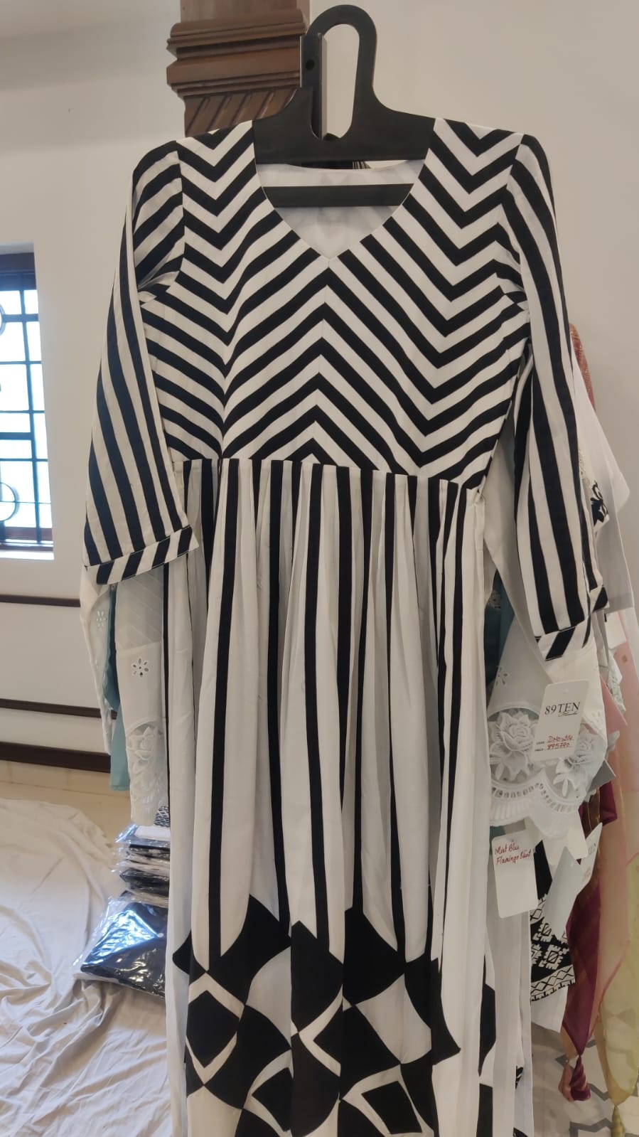 Muslin Patch Dresss 214