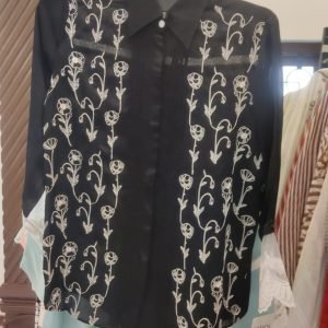 Pleated Emb Shirt R14