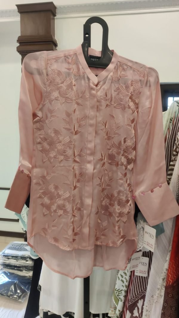 Organza Shirt Parsi Gara Work R5