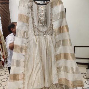 Chanderi Zari Stripe - 11