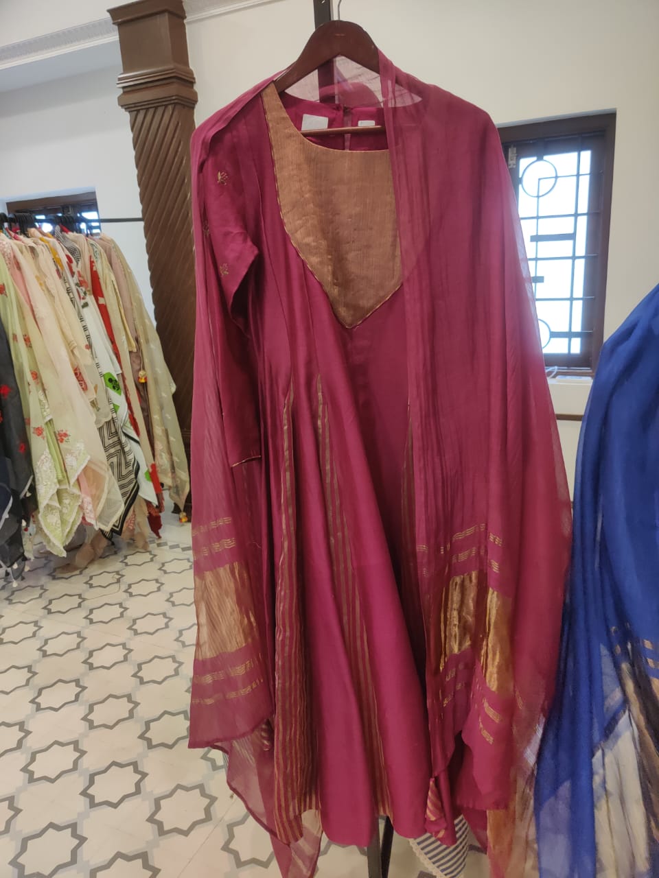 Chanderi Zari Stripe - 12