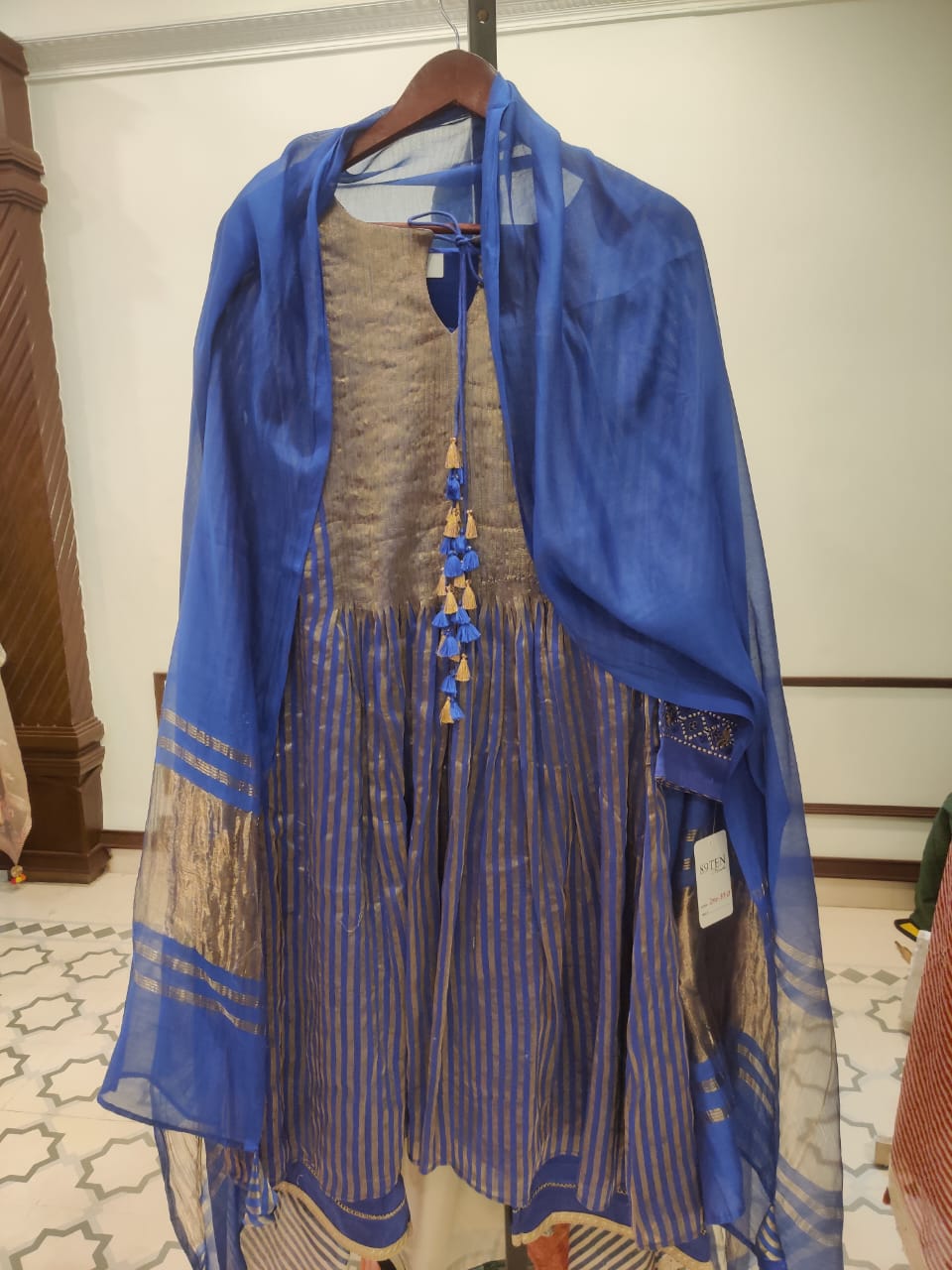 Chanderi Zari Stripe - 13