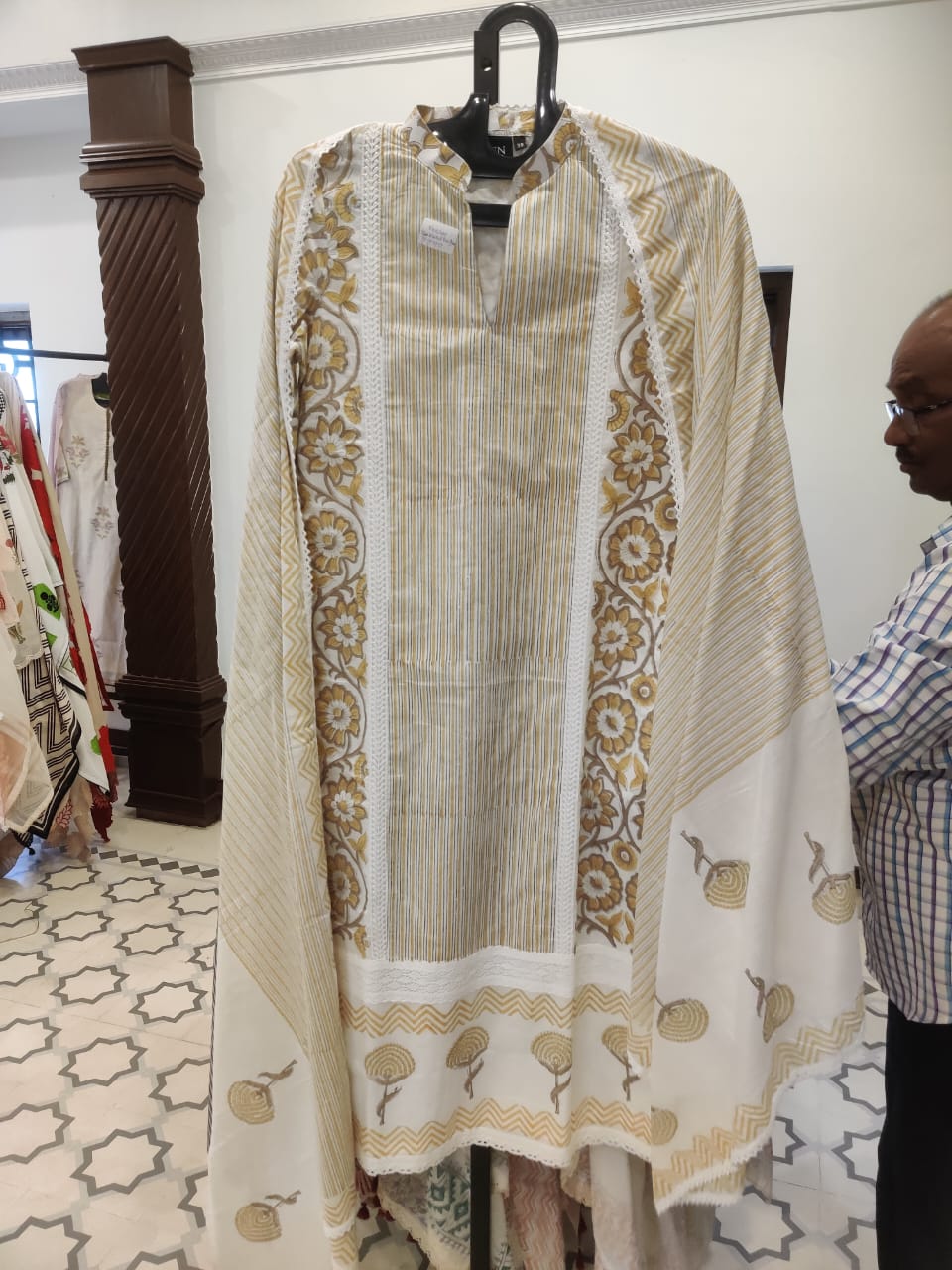 Cotton Crochet Panel Block - 135