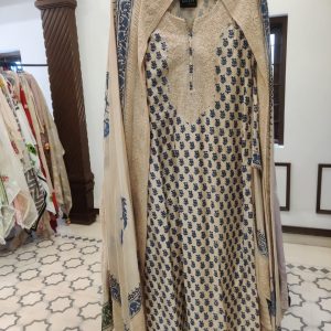 DNO147 Muslin Lucknowi Block Print - 147