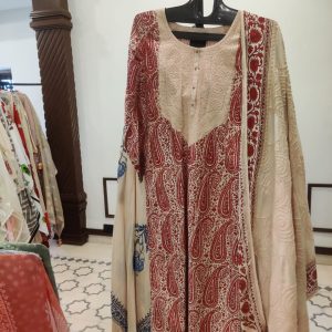 DNO148 Muslin Lucknowi Block Print - 148