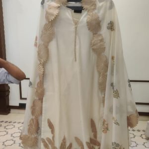 Mull Chanderi Tissue Patch Top & Dup - 153