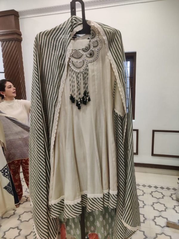 Muslin Hand Block Kalidar - 183