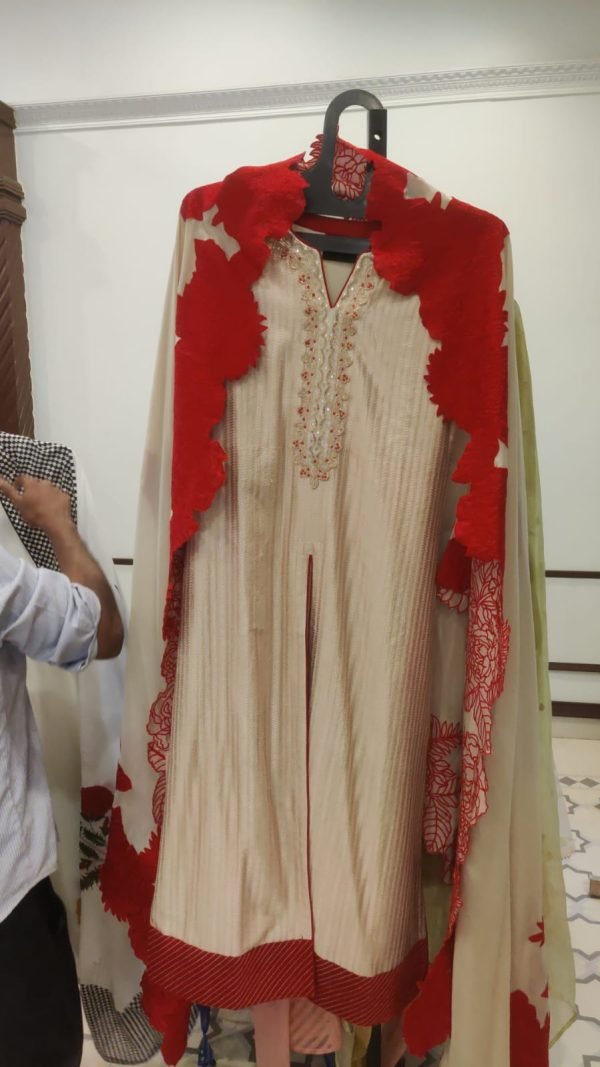 Muslin Chickoo Applique - 186