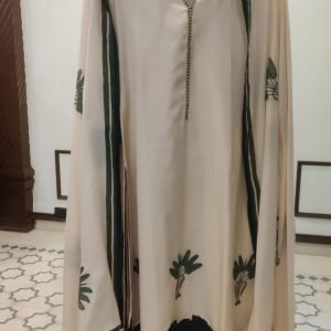Muslin Chickoo Applique -187