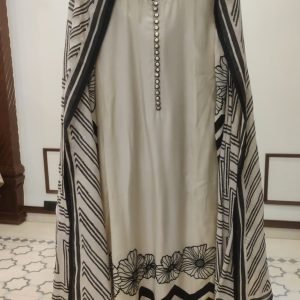 Muslin Chickoo Applique - 188