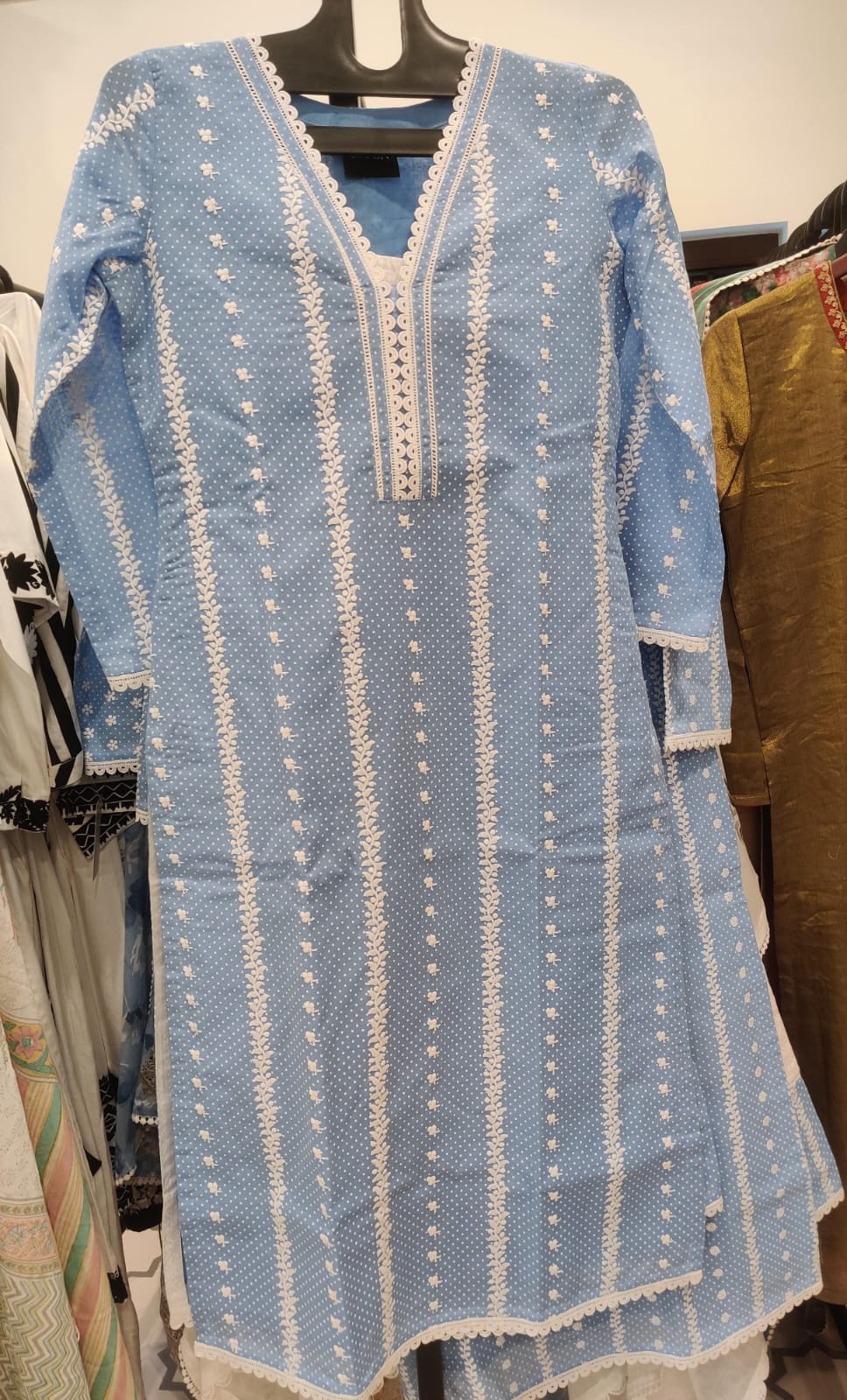 Cotton Embroidery & Mall Hand Print Dup -200