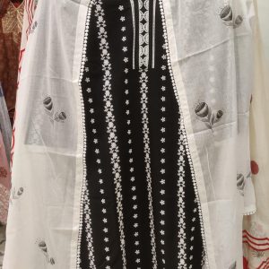 DNO204 Cotton Embroidery & Mull Hand Print Dup - 204