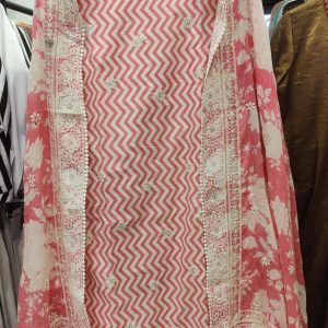 DNO207 Cotton Print & Lucknowi Embroidery - 207