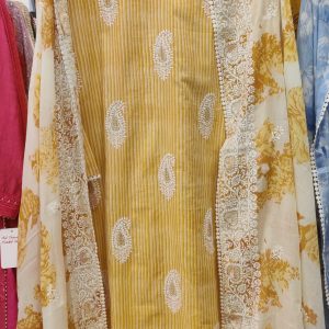 DNO209 Cotton Print & Lucknowi Embroidery - 209