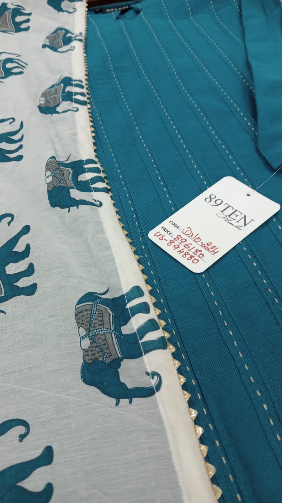 SoftSilk Pintex Katha Muslin Dup - 224