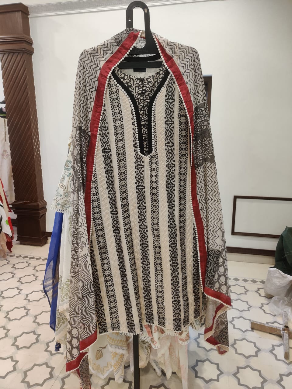 Muslin Embroidery Print Block - 49