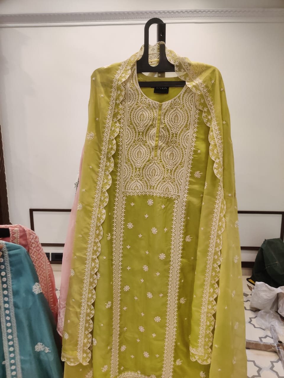 Organza Lucknowi Embroidery - 63