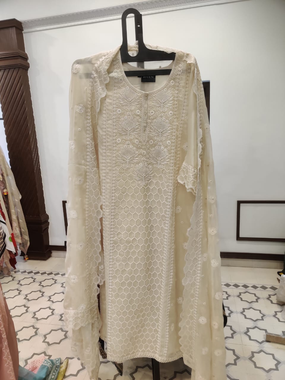 Organza Lucknowi Embroidery - 64