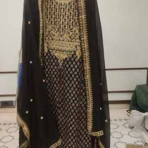 Ajrakh Embroidery Skd - 73