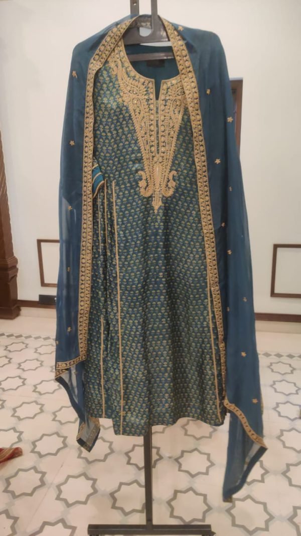 Ajrakh Embroidery Skd - 77