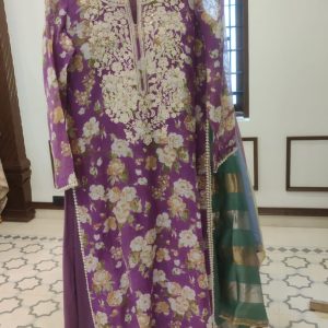 DNO82 Linen Embroidery Digital Print -82