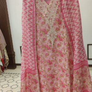 DNO84 Linen Embroidery Digital Print - 84