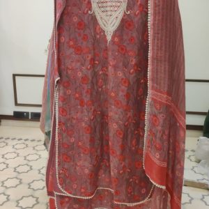 DNO85 Linen Embroidery Digital Print - 85