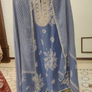 DNO87 Linen Embroidery Digital Print - 87