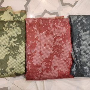 US109 Maheshwari Print & Texture Embroidery - 109