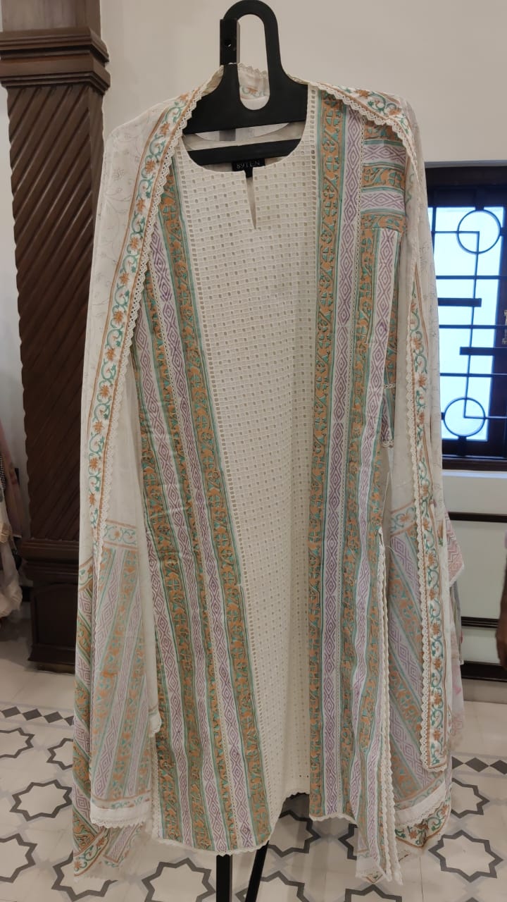 Chicken Panel Block Print (Panel Color) 117